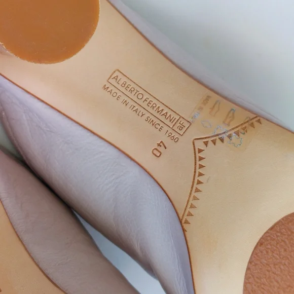 Alberto Fermani dove grey leather mules, EU40, NWT - Picture 7 of 10